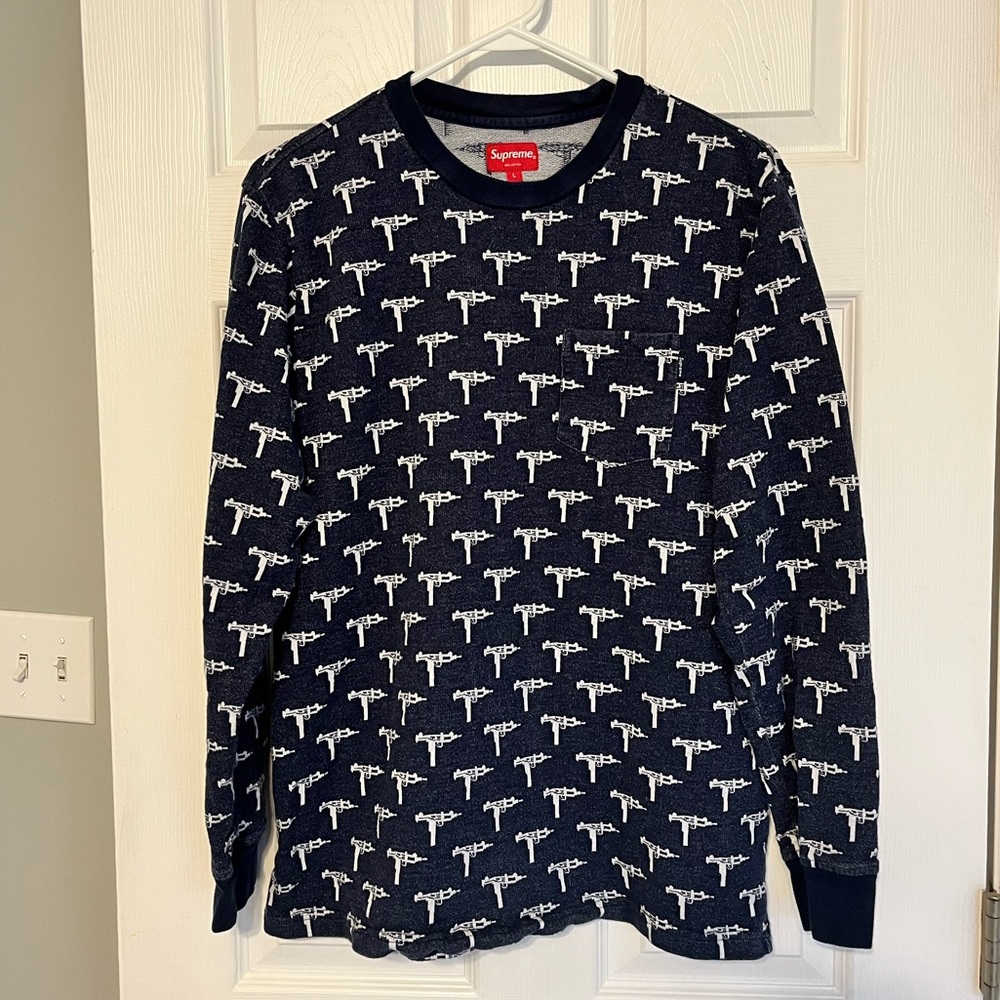 Supreme Jacquard Uzi Pocket Tee // Large